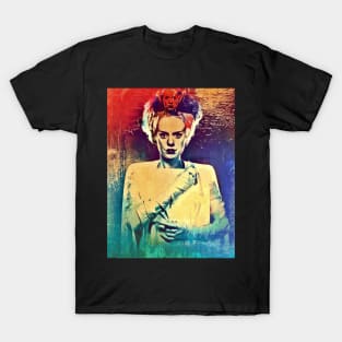 Bride of Frankenstein Psychedelic T-Shirt